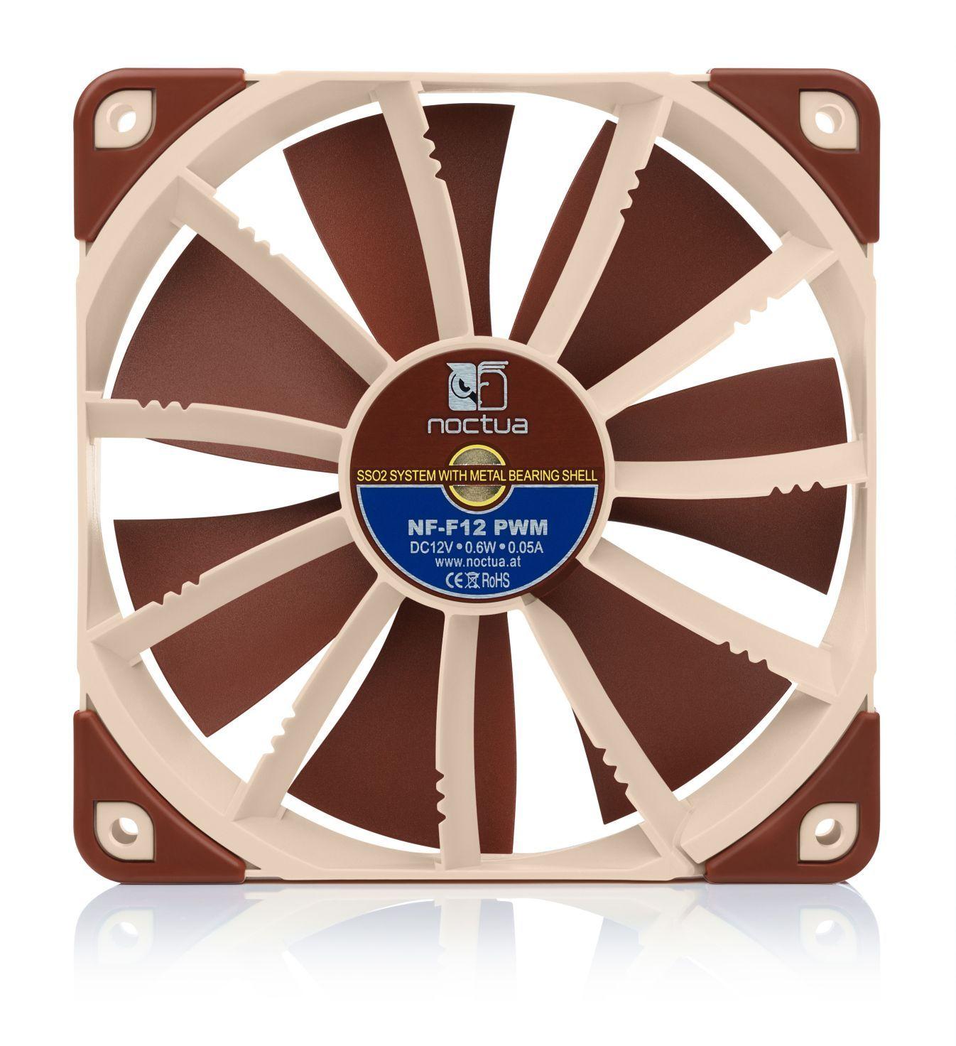 Вентилатор Noctua NF-F12 PWM, 4 pin, 120 mm