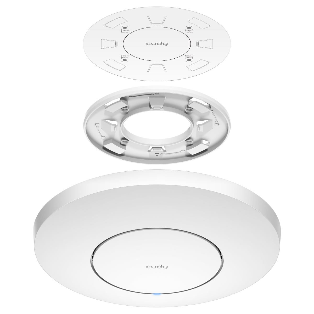 Безжична точка за достъп  Cudy AP3000, AX3000, 2.4/5 GHz, 571 - 2402 Mbps, 1× 2.5 Gbps, DC Adapter