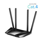 Cudy LT400 Wireless Router, 4G LTE, 2.4GHz, 300 Mbps, 10/100