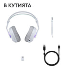 Logitech G522 Lightspeed Wireless RGB Gaming Headset, Microphone, White