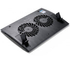 Laptop Cooler DeepCool WIND PAL FS, 17", 2x140 mm, 1200 RPM, Black