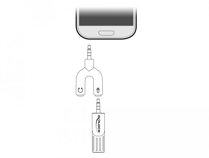Микрофон DeLock 65893, За смартфон/таблет, 65893