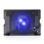 Laptop cooler ACT, Up to 17", With one fan, 2 x USB hub, Black