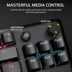 Gaming Mechanical Keyboard Corsair K70 RGB MK.2 Core TKL, Corsair MLX Red Switch