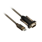 ACT AC6002 Converter, USB-C male to RS232 male, 9 pin, 1.5 m, Black