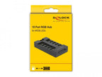RGB Hub Delock, 10-port ARGB LEDs, Black