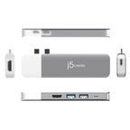 j5create JCD387 Modular Docking Station, 2 modules, USB-C