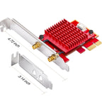 Cudy WE3000S Network Card, PCIe, Tri-Band, 2.4/5~/6 GHz, 574 - 2400 Mbps