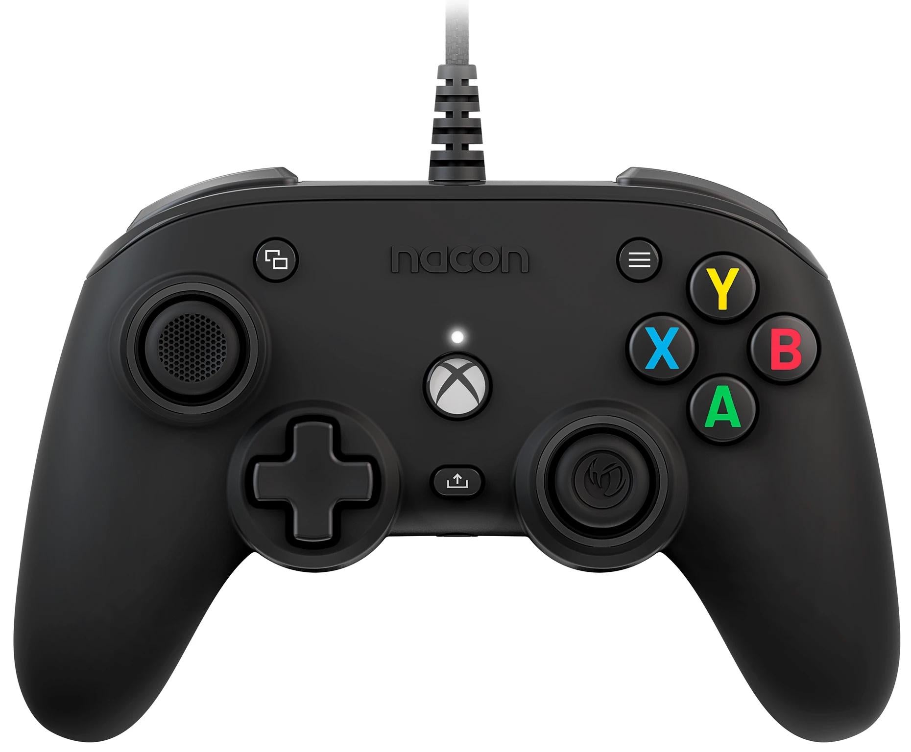 Жичен геймпад Nacon XBox Series Pro Compact Black, Черен