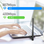 Cudy WU1400 Wireless Adapter, USB 3.0, 2.4/5 GHz, External Antenna