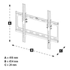 TV Wall Mount Hama TILT, 191 cm (75"), Black