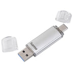 HAMA "C-Laeta" USB-C/USB 3.0 Flash Drive, 256 GB, 70MB/s