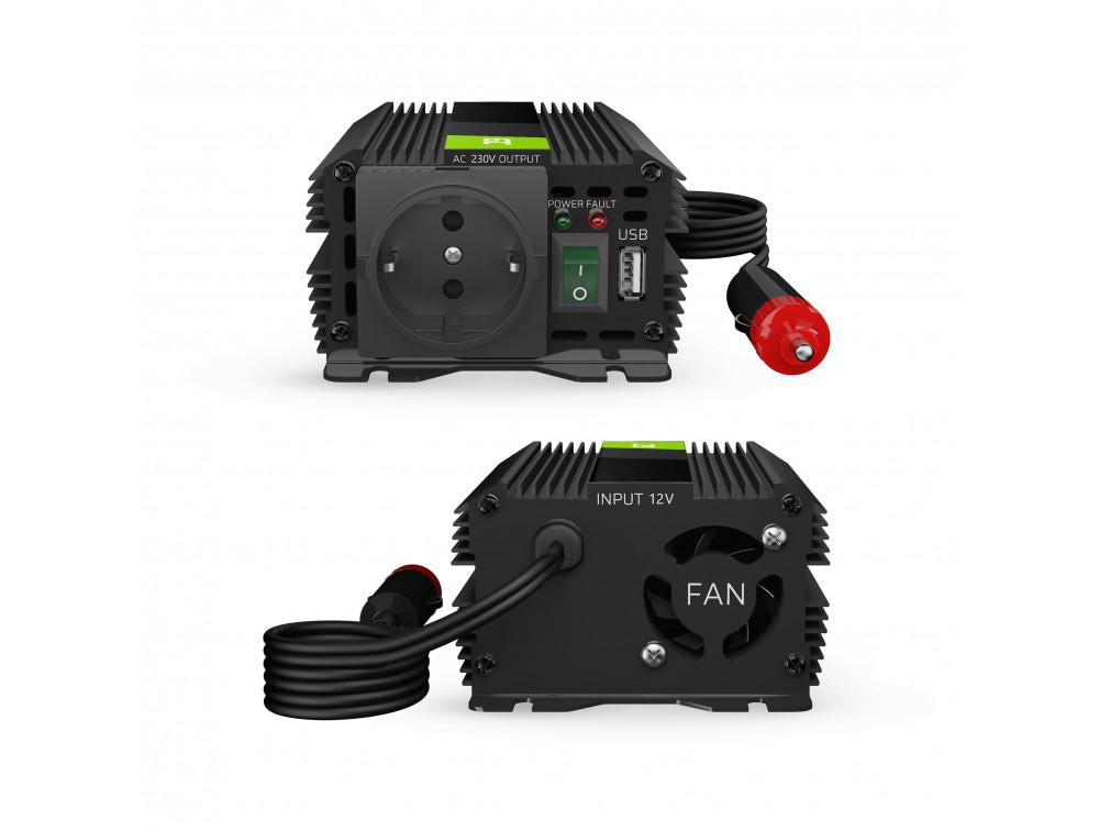 Инвертор GREEN CELL PRO, 12V, 150W/300W, Модифицирана синусоида