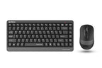 A4TECH Fstyler FGS1110Q Keyboard and Mouse Set, Wireless, Grey