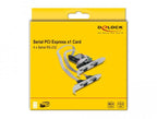 Delock slot expansion card, PCI Express Card to 4 x Serial RS-232