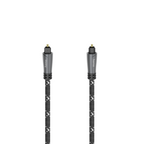 HAMA ODT Plug (Toslink) Optical Audio Cable, Metal Plugs, 1.5 m, Black