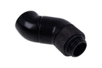 Alphacool Eiszapfen Angled Adapter, 2 x 45°, G1/4 Male to G1/4 Female Thread, Matte Black