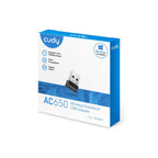 Cudy WU650S Wireless Nano Adapter, USB 2.0, 2.4/5 Ghz, Built-in 2dBi Antenna