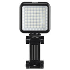 Hama 49 BD LED Light, for additional lighting of camera and smartphone recordings, Black