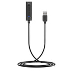 Ewent AC9360 Sound Card, 2.0, USB, 3.5 mm, Black