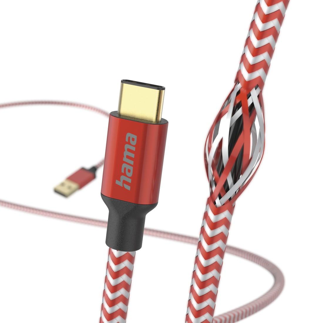 Кабел за зареждане "Reflective" USB-A - USB-C, 201559