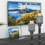 HAMA Ultra HD Cable, HDMI male - HDMI male, 8K, 48GB/s, metal, 2m, Gold-plated connectors, Black