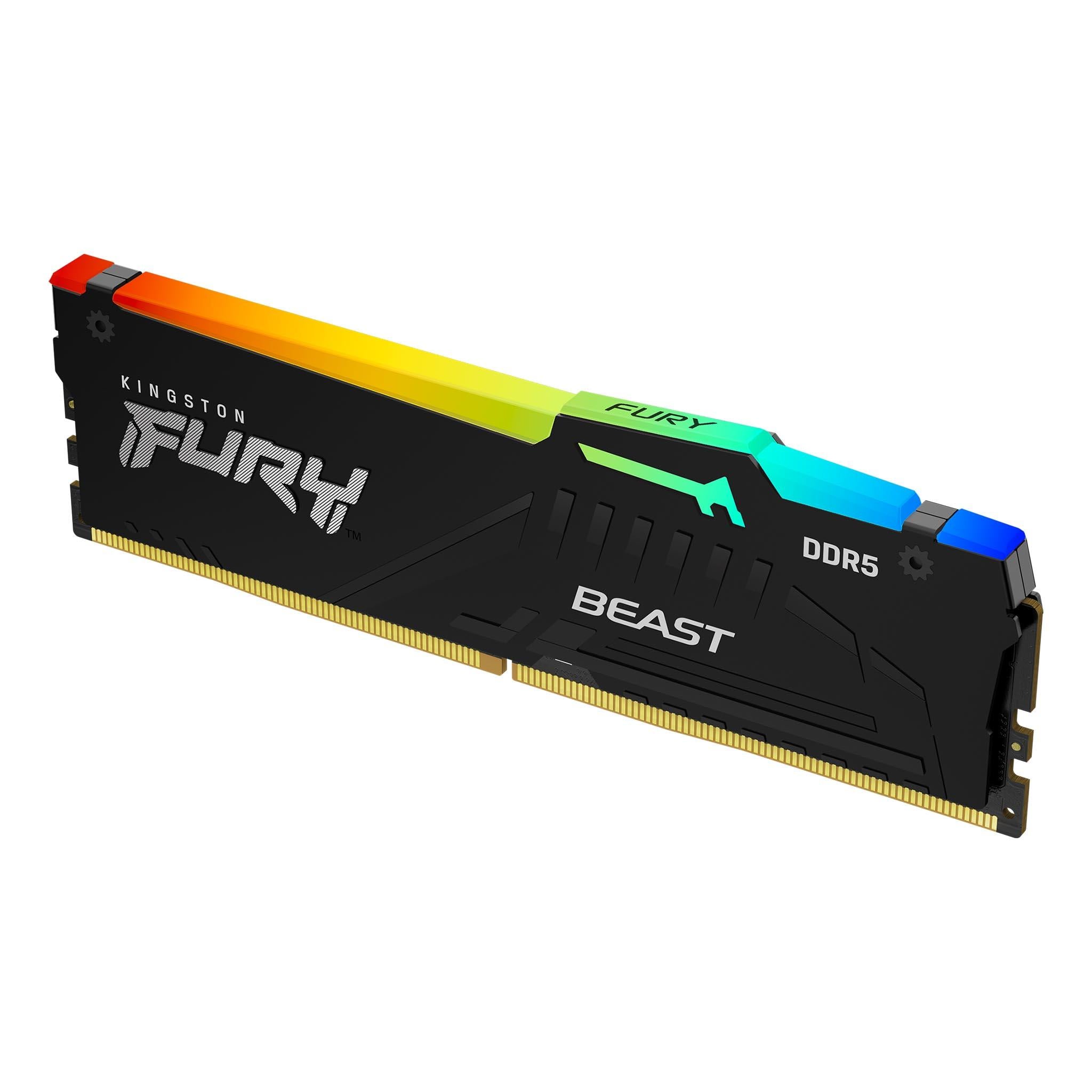 Памет Kingston FURY Beast RGB 16GB DDR5 - KF560C30BBEA-16