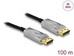 Delock Active Optical Cable, DisplayPort 1.4 8K, 100 m