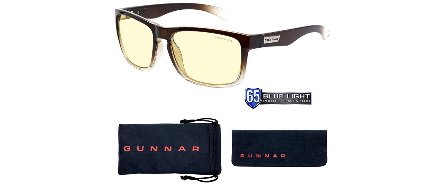 Компютърни  очила GUNNAR Intercept Latte Fade, Amber, Кафяв