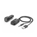 HAMA AUX-In Car Bluetooth Receiver, USB Charger, 2.1 A, Hands-Free, 14167