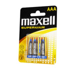 Super alkaline batteries MAXELL LR03 XL /4 pcs. in pack/ 1.5V