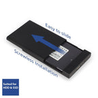 ACT AC1215 Hard Drive Enclosure, 2.5", USB 3.0, Black