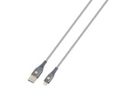 Skross Cable, USB-A - Lightning, Metal Braided, 1.20 m, Grey