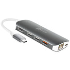j5create Multi-Port JCD383 Docking Station, USB, HDMI, Ethernet, SD, microSD