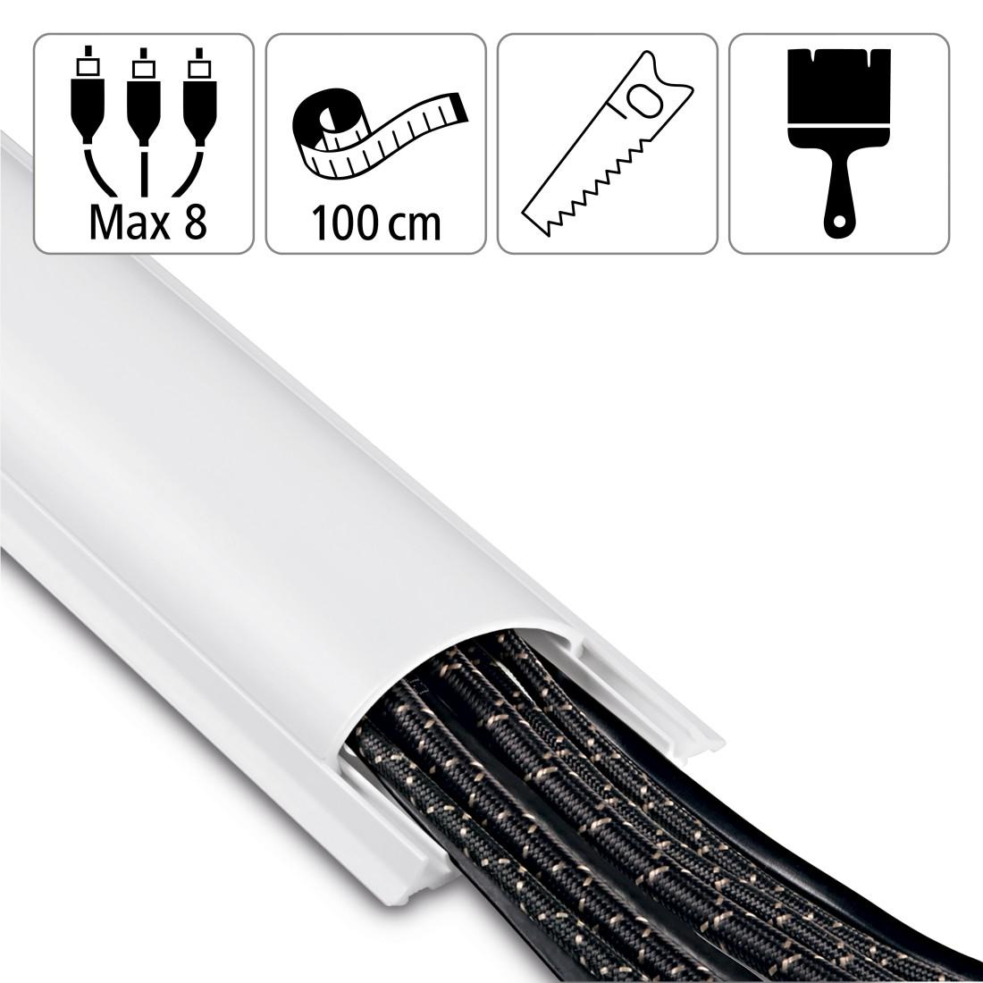 Канал PVC за скриване на кабел-100х7х2,1 см, 220894