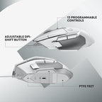 Gaming Mouse Logitech, G502 X, Optical, Wired, USB, White