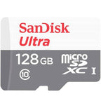 SANDISK Ultra microSDXC UHS-I Memory Card, 128GB, Class 10, 100Mb/s