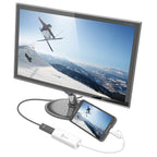 j5create JUA165C Video Adapter, For Android, USB-C/USB-B Male - HDMI Female, White