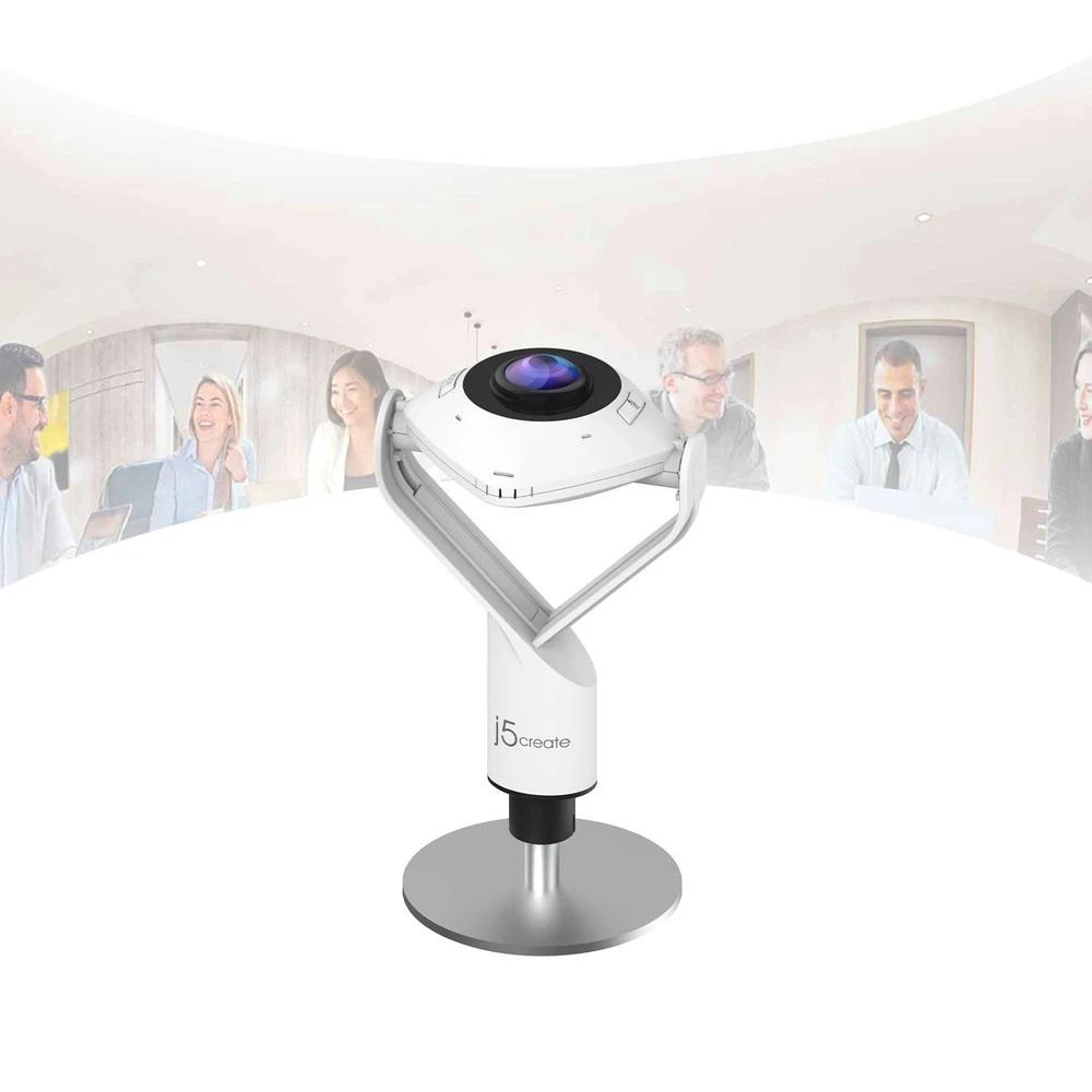Уеб камера j5create JVCU360 All Around UltraHD,1080p, микрофон, USB, 360°