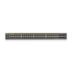 Switch ZYXEL GS1920-48HP, 44x GbE ports, 4x Combo SFP/RJ-45 ports, Managed, Rack-mountable
