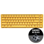 Ducky One 3 Yellow SF 65 Gaming Mechanical Keyboard, Cherry MX Black Switches