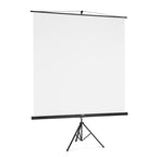 Projector screen on stand, 180x180 cm, 2-in-1, mobile kit, 21573