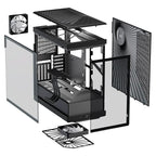 HYTE Y40 Tempered Glass, Mid-Tower Case, Black, Glass Panels
