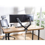 ACT AC8312 Dual Monitor Desk Mount, Adjustable, 13" - 32"