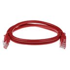 Network patch cable ACT U/UTP, CAT 6, RJ-45 - RJ-45, 1 m, Copper conductors, Red, Bulk packaging