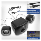 Speaker system EWENT Eminent 2.1, 3.5 mm, USB, 11W