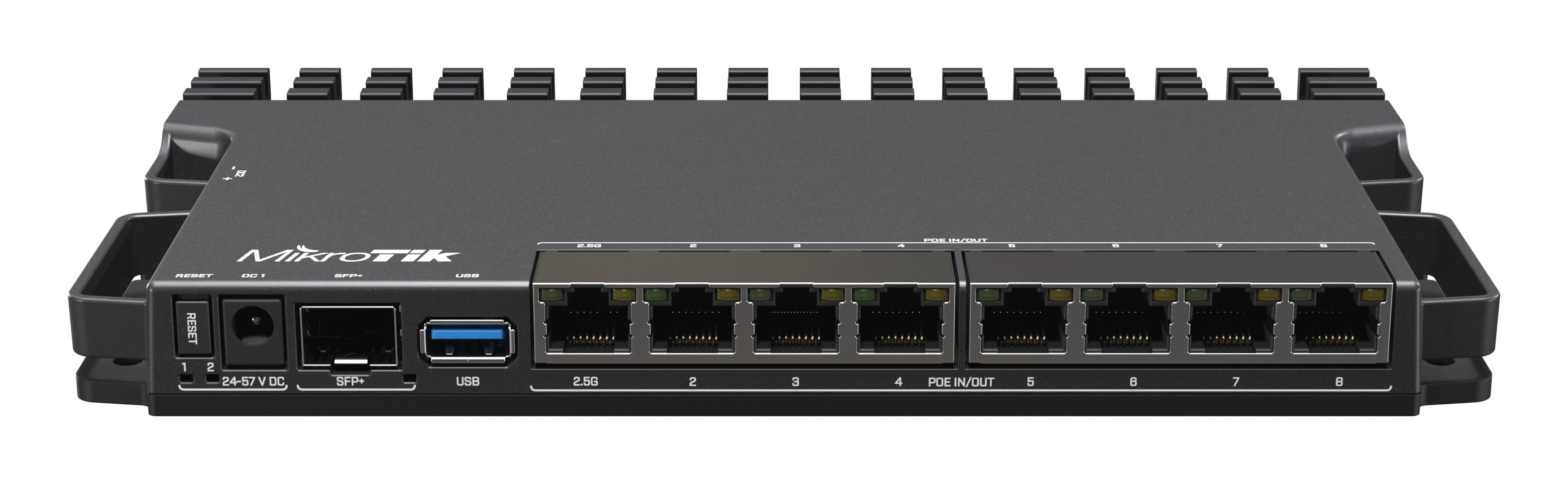 Рутер MikroTik RB5009UPr+S+IN, CPU 1.4GHz, 1GB, 7x10/100/1000, 1xSFP, USB 3.0