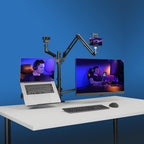 Monitor stand for streaming, 4 arms, HAMA-04663