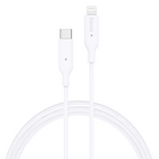 HAMA Charging/Data Cable, USB-C - Type-C/Lightning, 1m, white