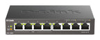 D-Link DGS-1008P Switch, 4x PoE + 4x Standard, 10/100/1000, Gigabit,